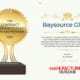 Award graphic for Baysource Global, recognized as a Top Contract Manufacturing Services Provider for 2024 by Manufacturing Outlook. The image features a gold trophy icon and text highlighting Baysource’s stellar reputation and commitment to excellence in global manufacturing solutions.