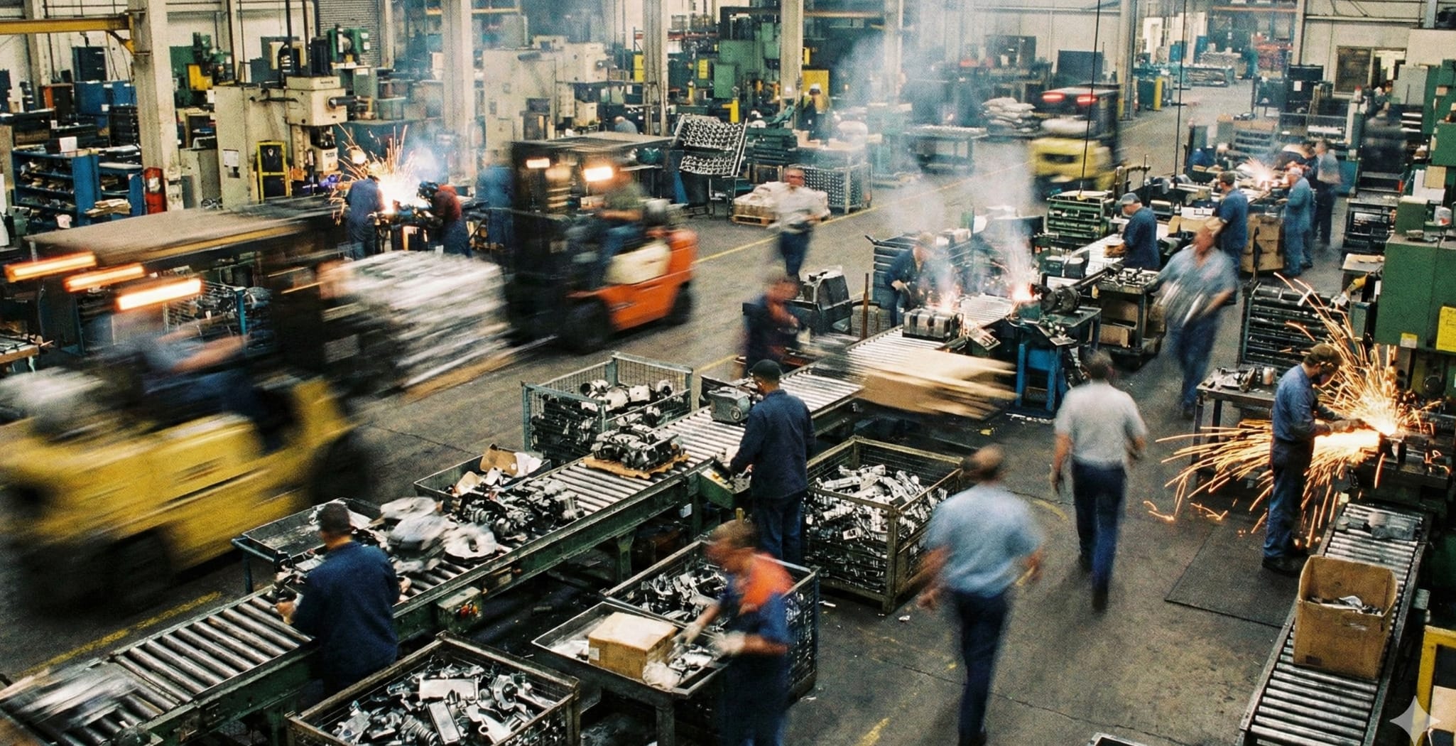 Factory floor representing contract manufacturing cost risks for PE-backed companies